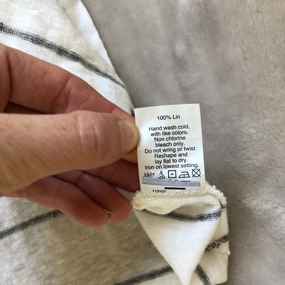 Madewell Linen Allegro Top in Soledad Stripe F3195 - Picture 11 of 11